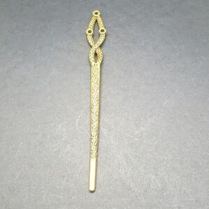 EMBOSSED Alloy Bronze Hair Chopstick Pin Bun Holder